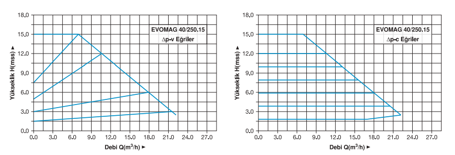 Master EVOMAG 40/250.15 Monofaze Frekans Konvertörlü Sirkülasyon Pompası